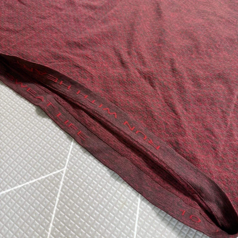 Lululemon Long Sleeve Swiftly Tech 10 Burgundy Red Thumbholes